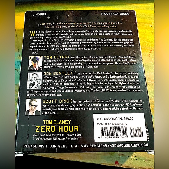 Audiobook Tom Clancy, “Zero Hour” - Picture 2 of 3